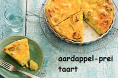 hartige taart aardappel prei