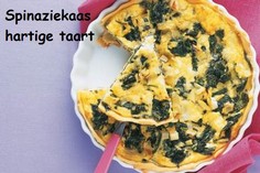 hartige taart spinazie-kaas