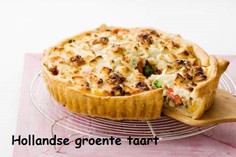hartige taart Hollandse groente