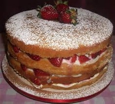 naked cake met vers fruit